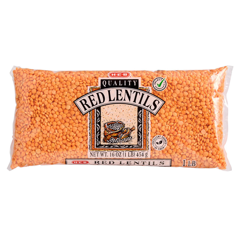 H-E-B Red Lentils, 16 oz