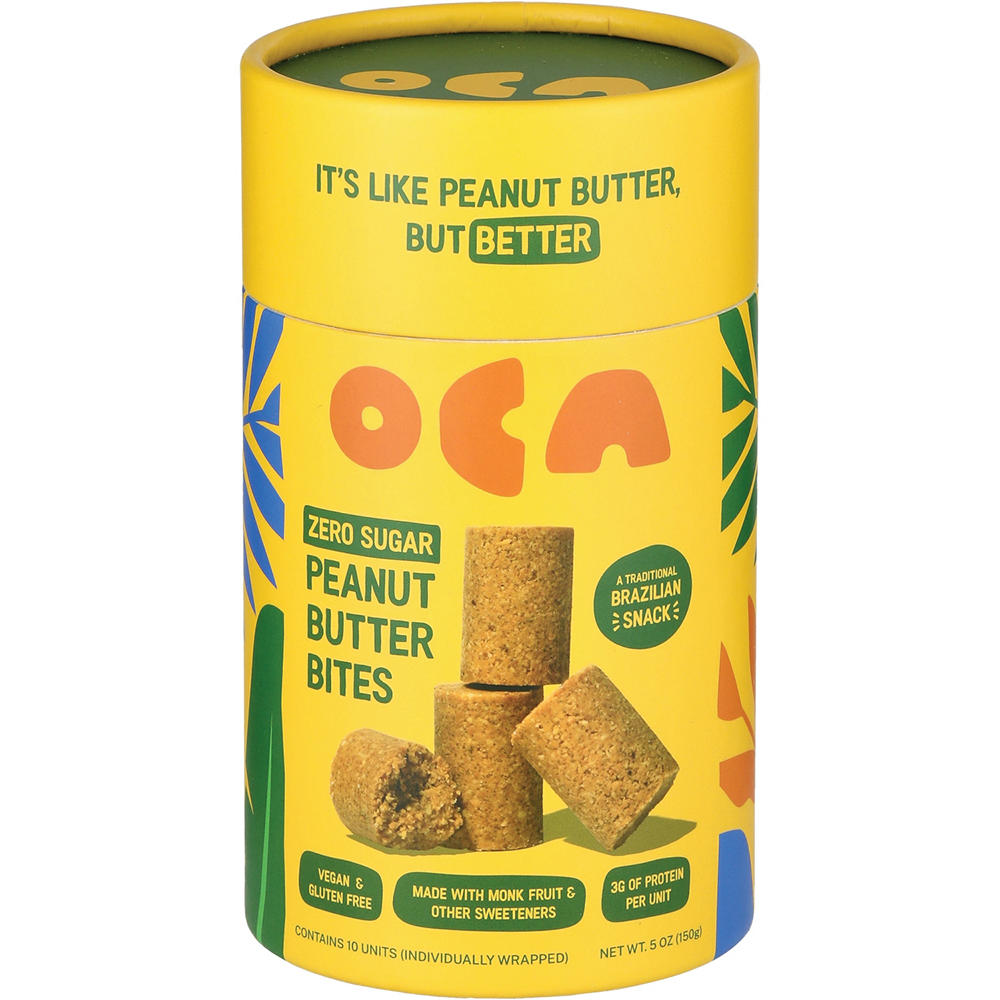 Oca Zero Sugar Peanut Butter Bites, 5 oz