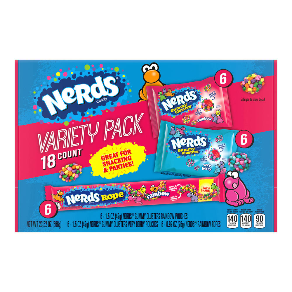 Nerds Variety Pack Candy, 18 ct