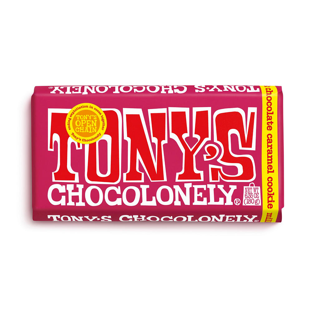 Tony's Chocolonely Milk Chocolate Caramel Cookie Bar, 6.35 oz