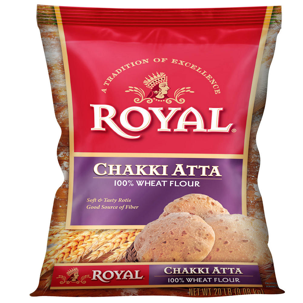 Royal Chakki Atta Wheat Flour, 20 lbs