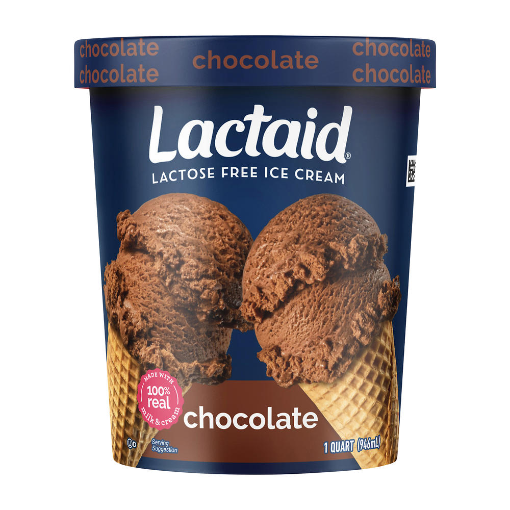 Lactaid Lactose Free Chocolate Ice Cream, 1 qt