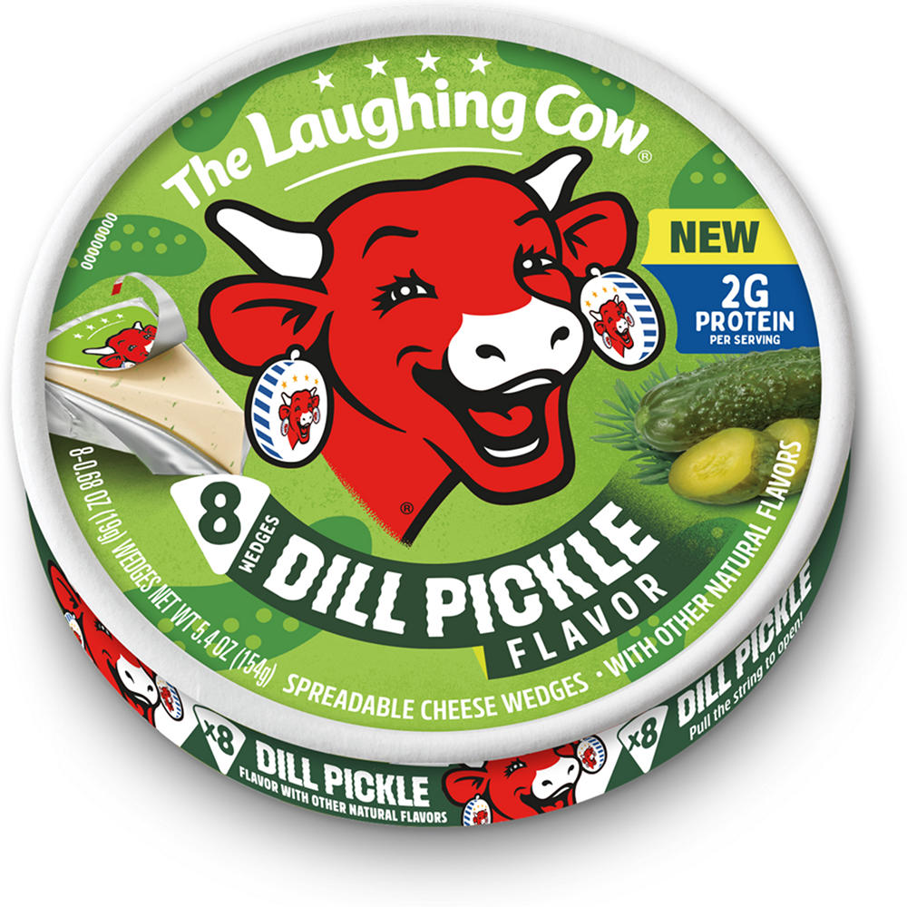 Laughing Cow Dill Pickle Cheese Wedge, 5.4 oz