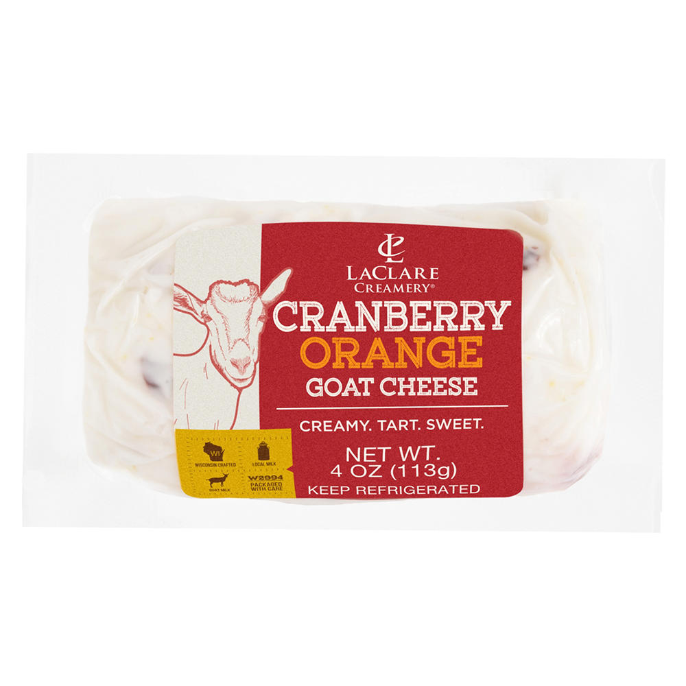 LaClare Creamery Goat Cheese Log - Cranberry Orange, 4 oz