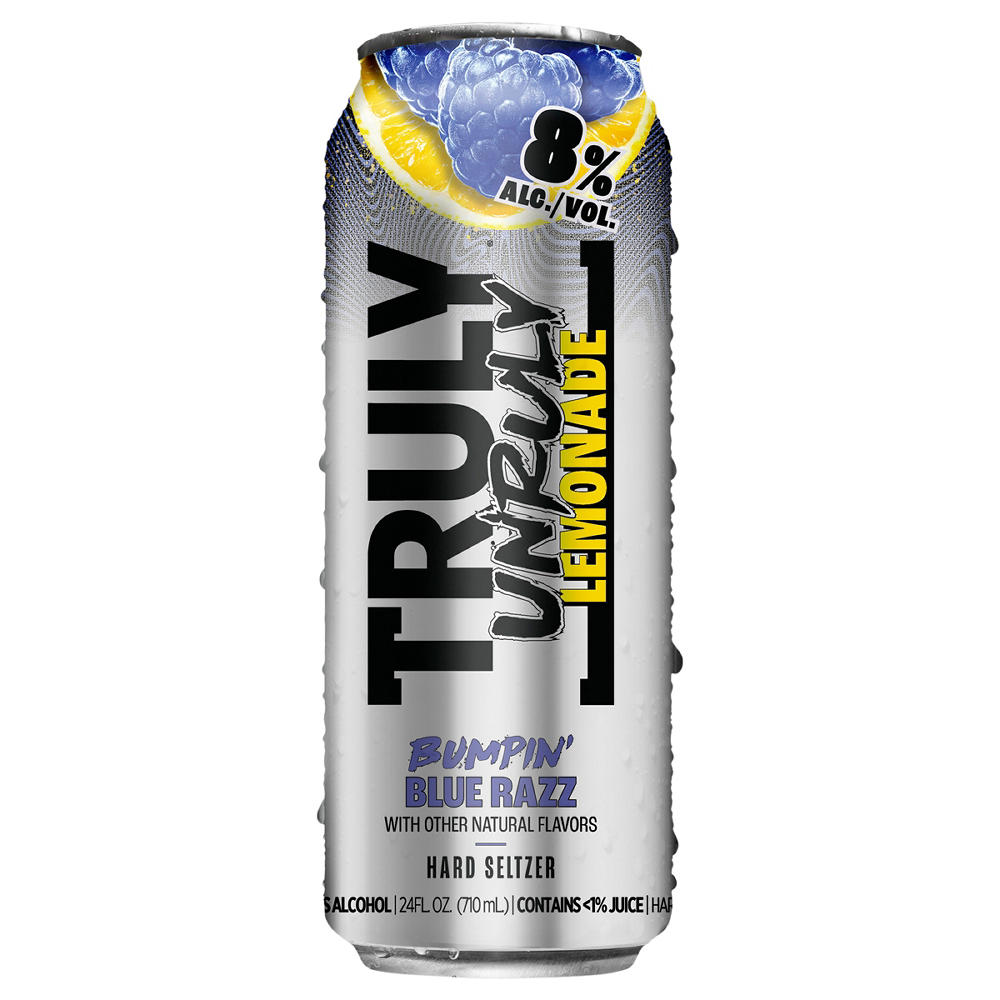 Truly Unruly Lemonade Bumpin' Blue Razz, 24 oz