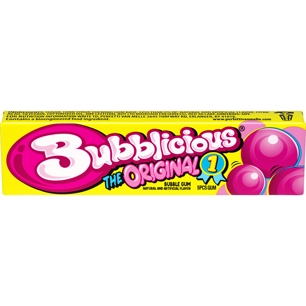 Bubblicious The Original Bubble Gum, 5 pc