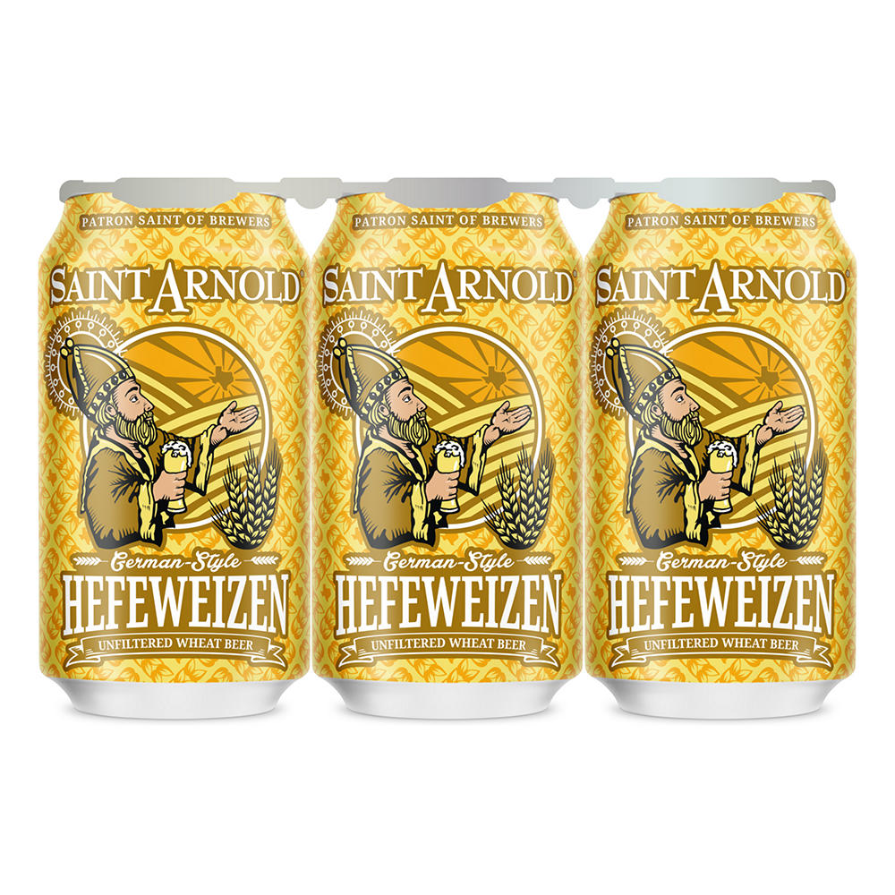 Saint Arnold Hefeweizen 6 pk Cans, 12 oz