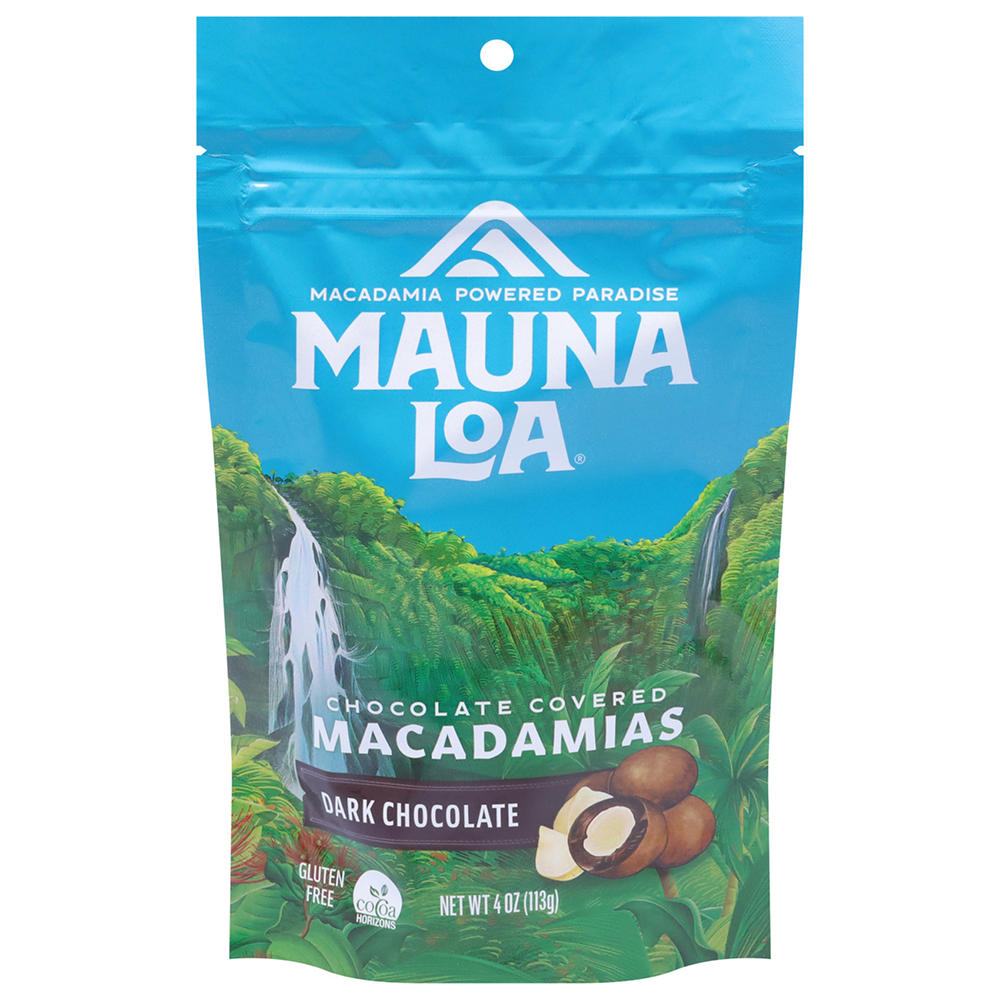 Mauna Loa Dark Chocolate Covered Macadamia Nuts, 4 oz