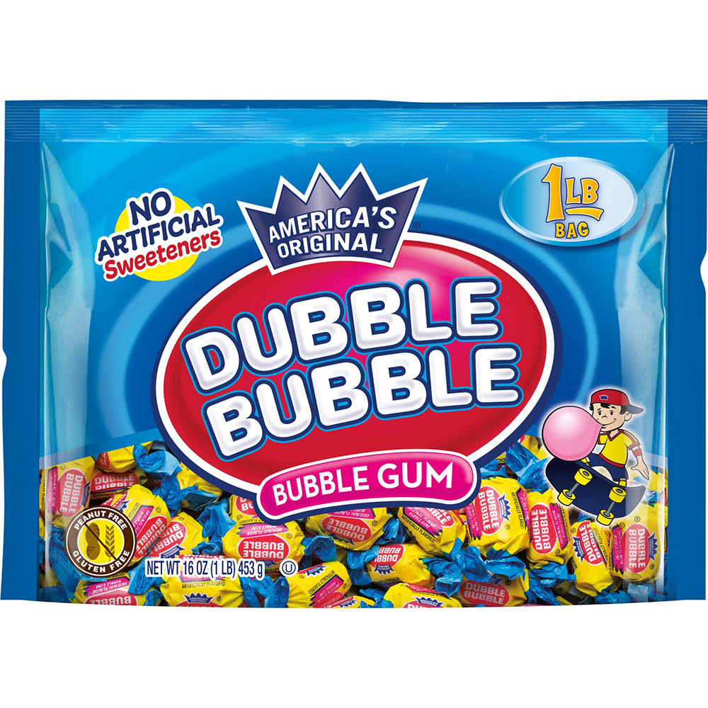 Dubble Bubble Bubble Gum 1 Lb Bag, 16 oz