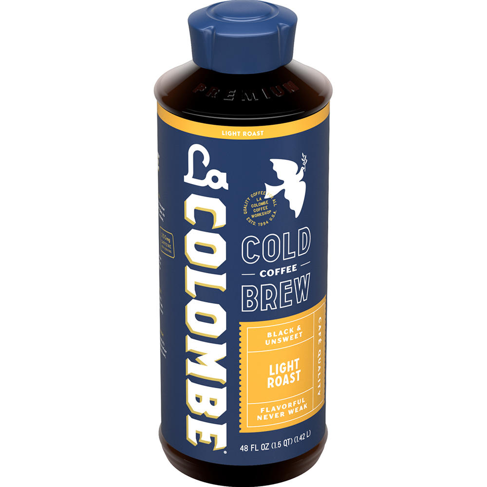 La Colombe Unsweet Light Roast Cold Brew Coffee, 48 oz