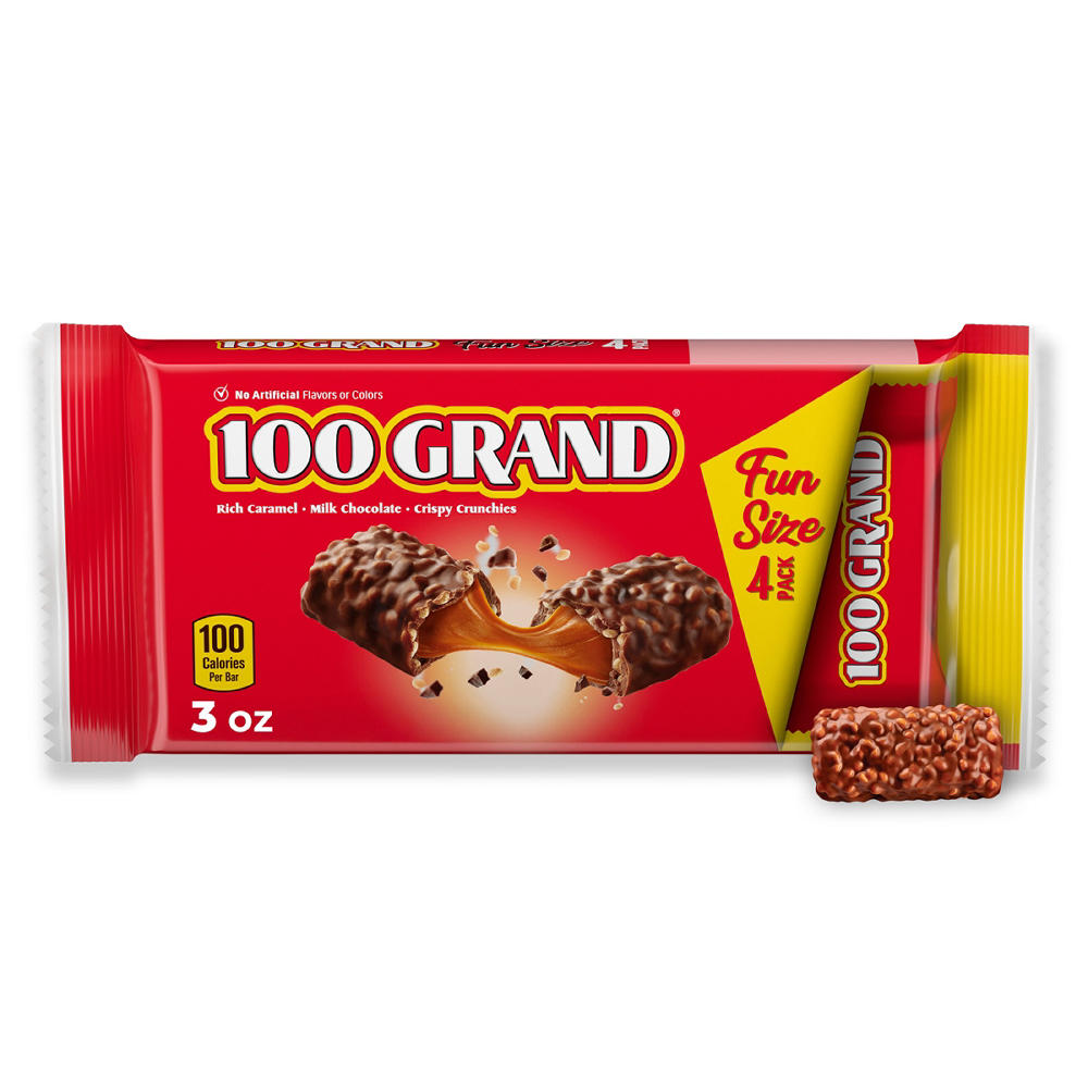 100 Grand Fun Size Candy Bars, 4 pk, 3 oz