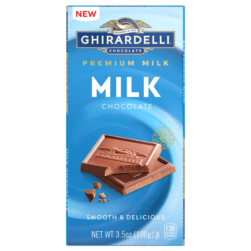Ghirardelli Milk Chocolate Candy Bar, 3.5 oz
