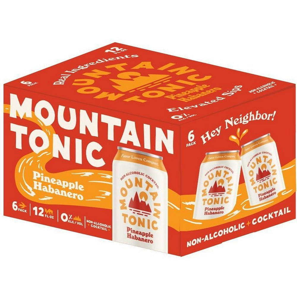 Shacksbury Mountain Tonic Non-Alcoholic 6 pk Cans - Pineapple Habanero, 12 oz