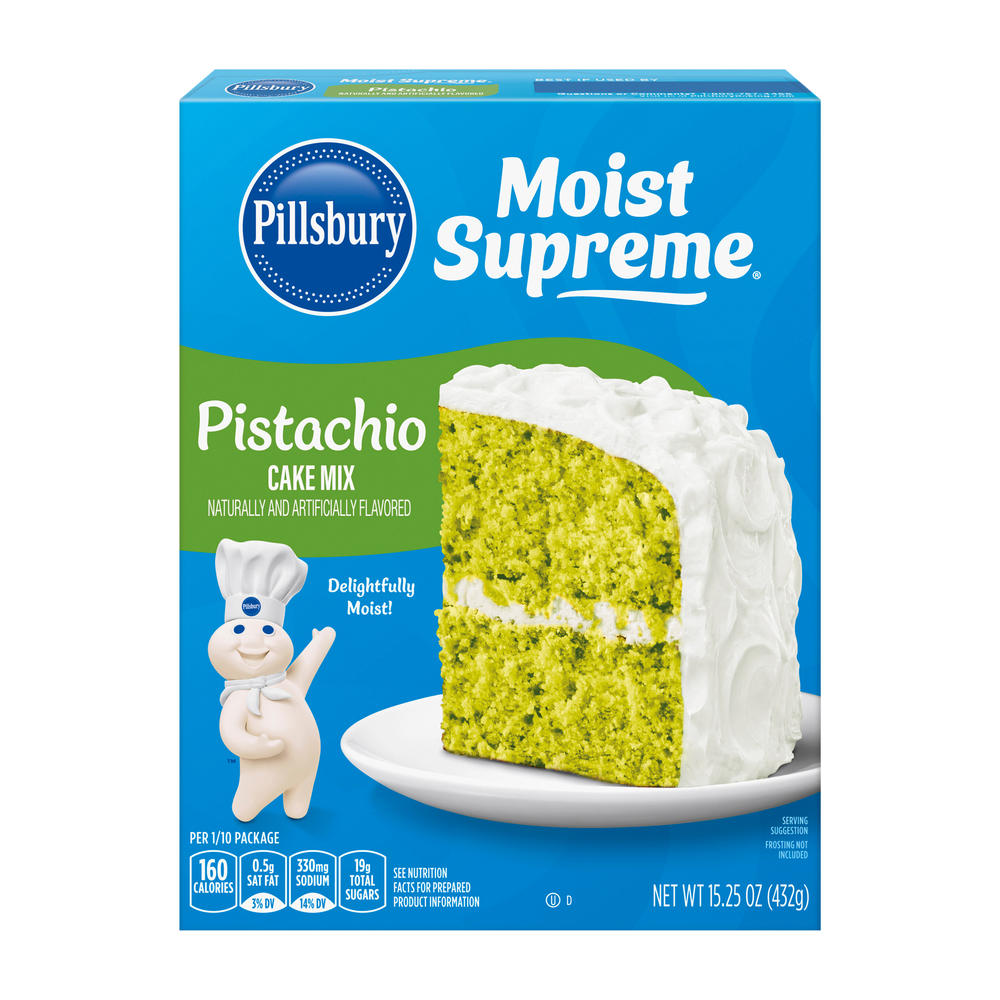 Pillsbury  Moist Supreme Pistachio Cake Mix, 15.25 oz
