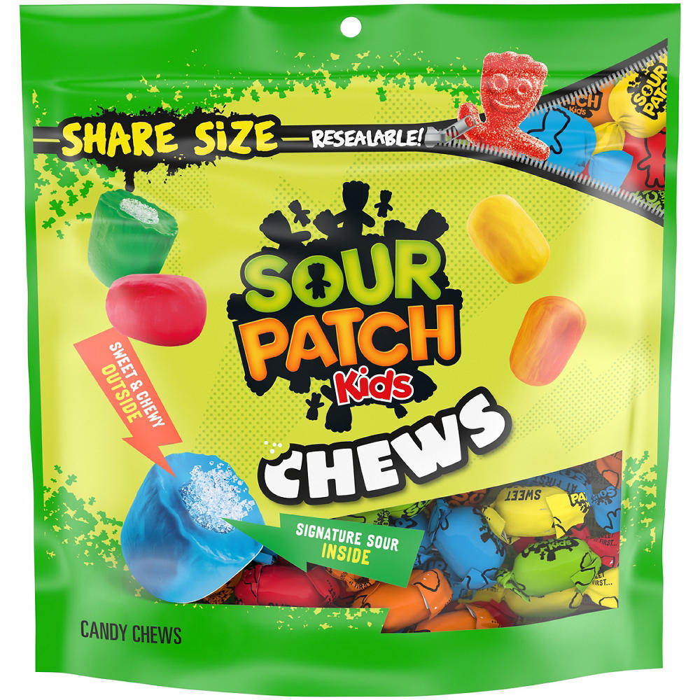 Sour Patch Kids Chews Candy - Share Size, 8.12 oz