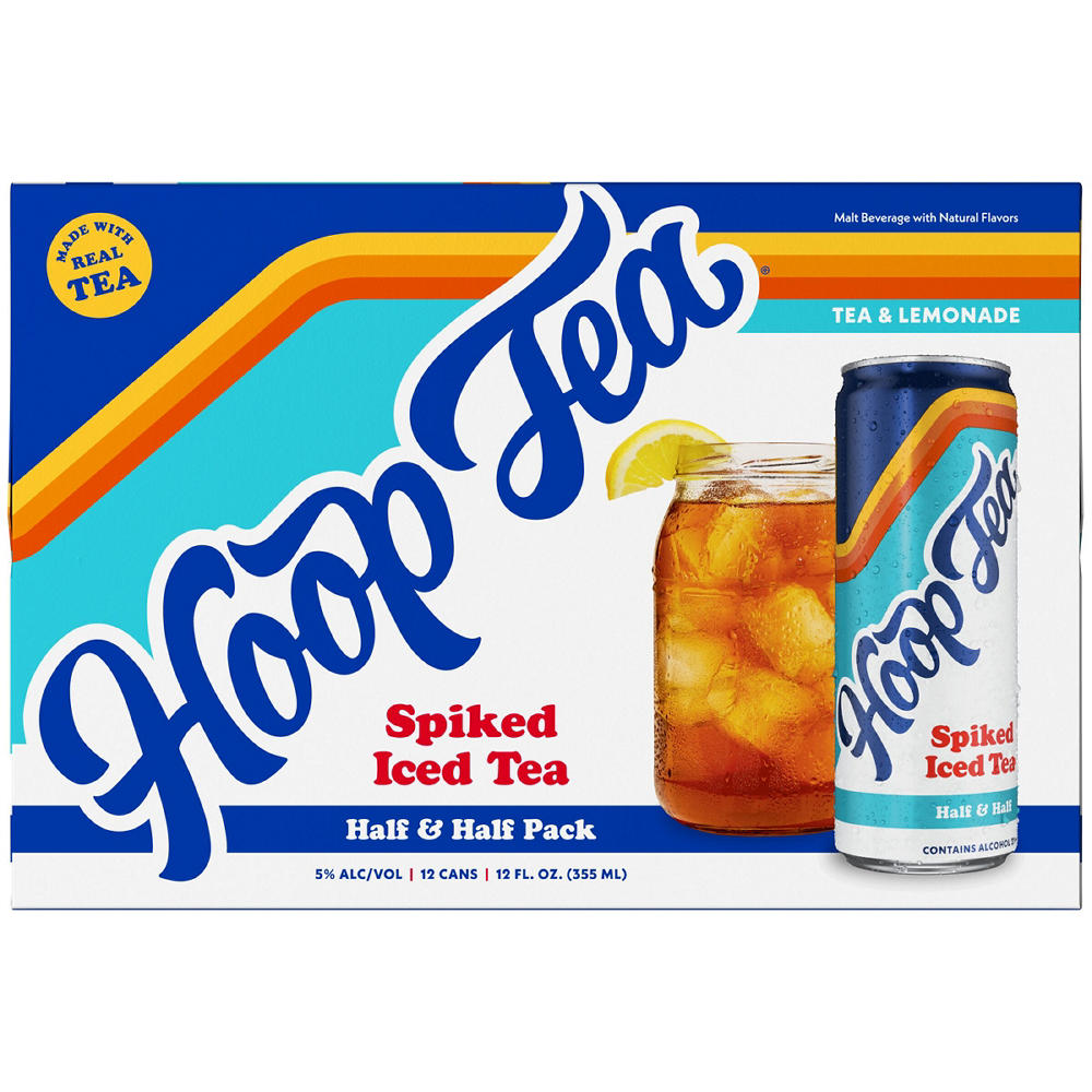 Hoop Tea Half & Half Pack Spiked Iced Tea 12 pk Cans, 12 oz