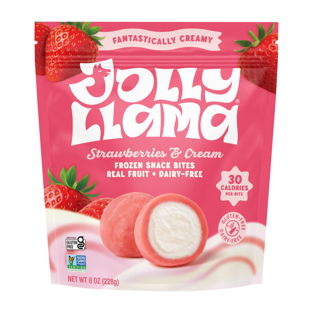 Jolly Llama Strawberries & Cream Gluten & Dairy Free Snack Bites, 8 oz