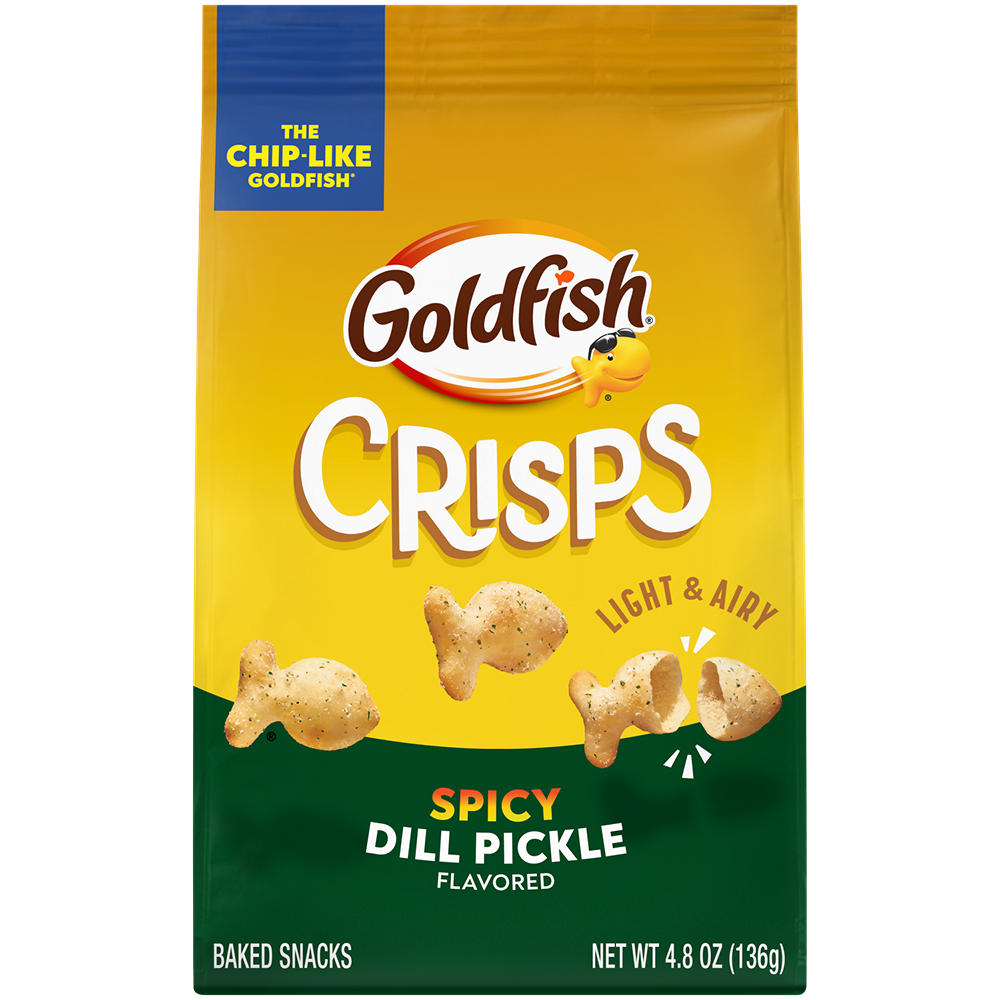 Goldfish Spicy Dill Pickle Crisps, 4.8 oz