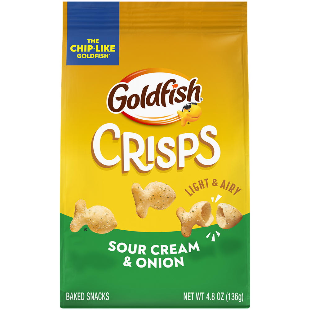 Goldfish Sour Cream & Onion Crisps, 4.8 oz