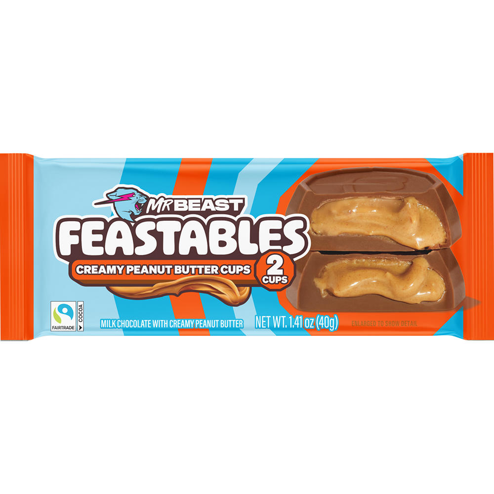 Feastables Mr Beast Creamy Peanut Butter Cups, 2 oz