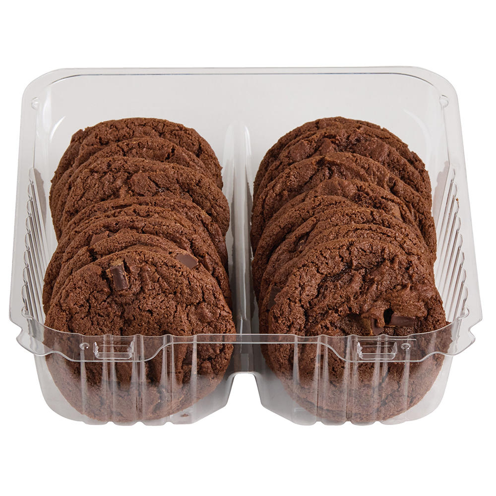 H-E-B Bakery Double Chocolate Chip Cookies, 18 ct