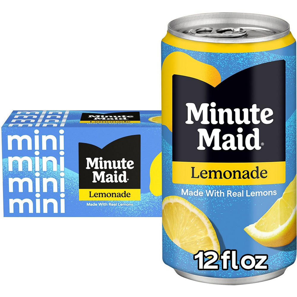 Minute Maid Lemonade Fridge Pack 10 pk Mini Cans, 7.5 oz