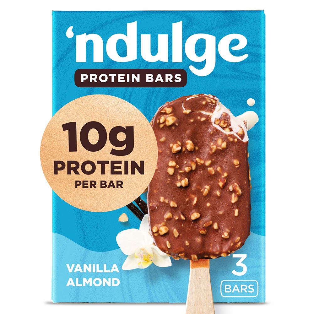'ndulge Vanilla Almond High-Protein Ice Cream Bars, 3 ct