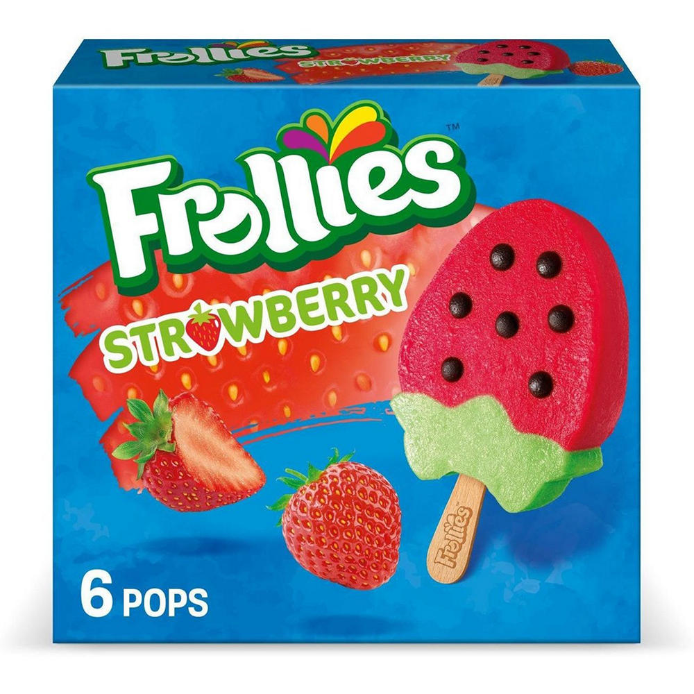 Frollies Strawberry Fruity Ice Pops, 6 ct