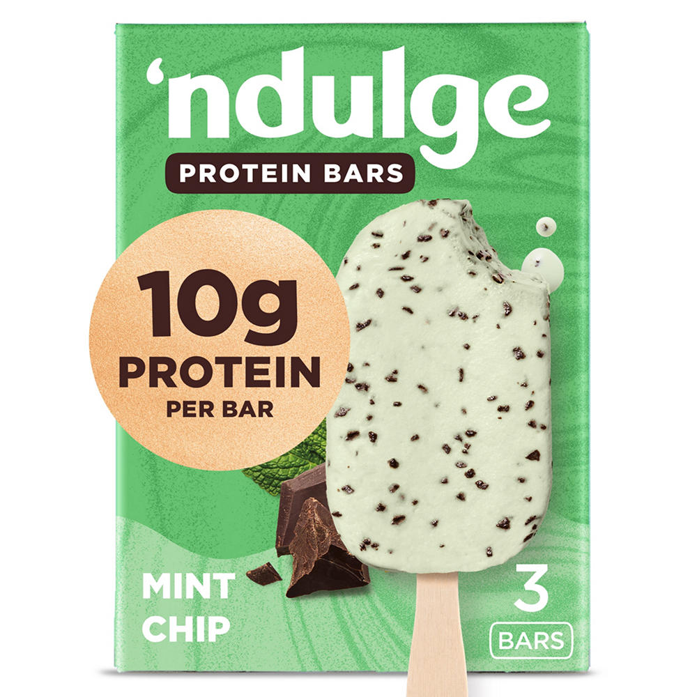 'ndulge Mint Chip High-Protein Ice Cream Bars, 3 ct