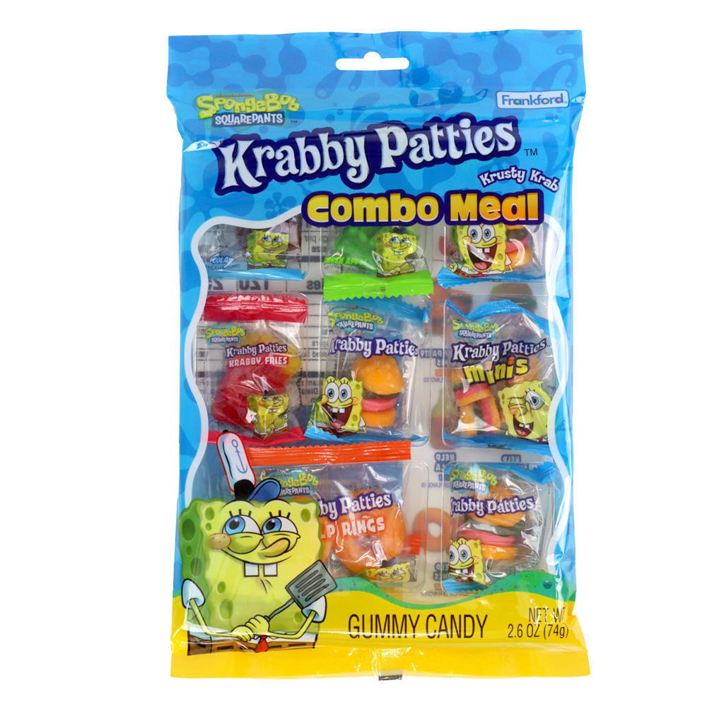 Frankford SpongeBob SquarePants Krabby Patties Combo Meal Tray, 2.6 oz