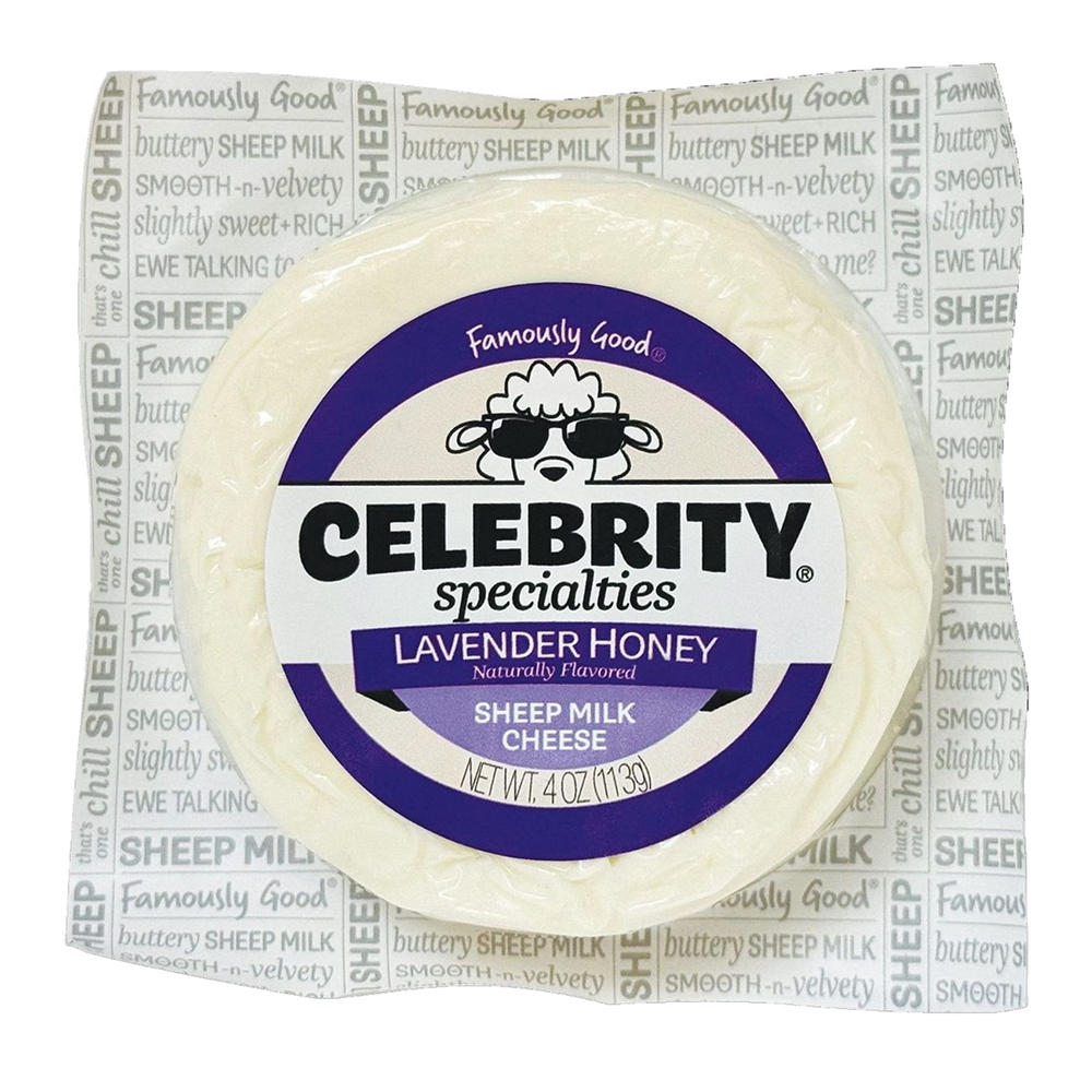 Celebrity Specialties Sheep Milk Cheese - Lavender Honey, 4 oz