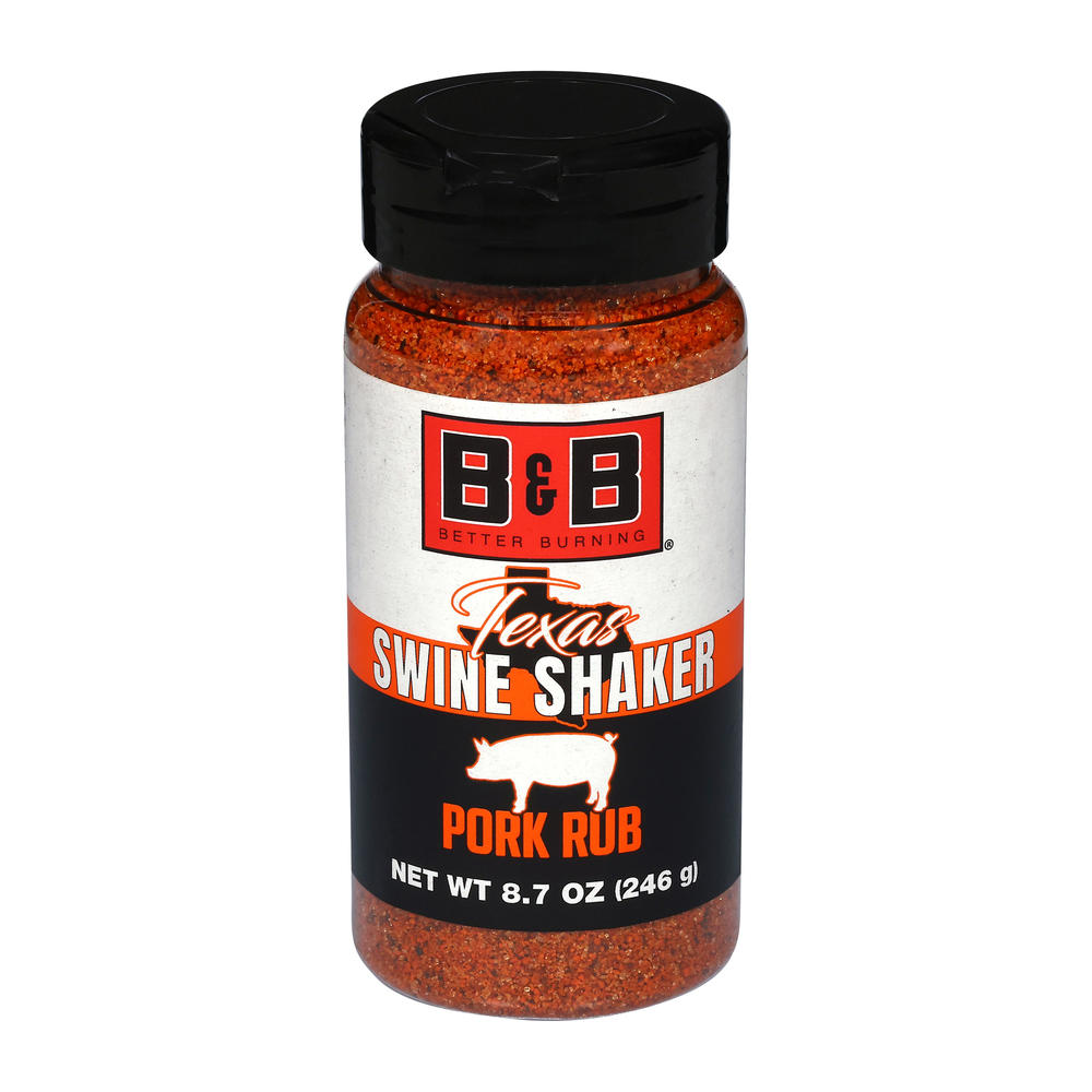 B&B Charcoal Texas Swine Shaker Pork Rub, 8.7 oz