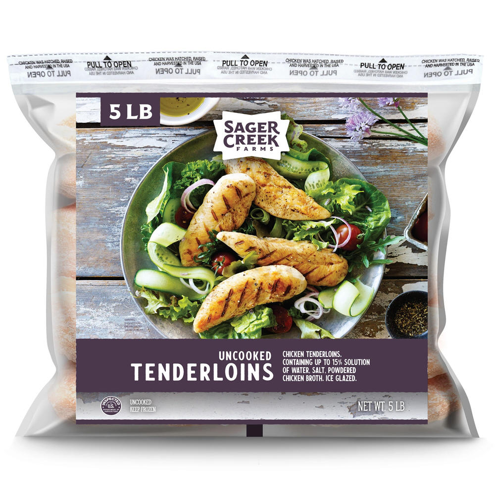 Sager Creek Farms Uncooked Chicken Tenderloins, 5 lb