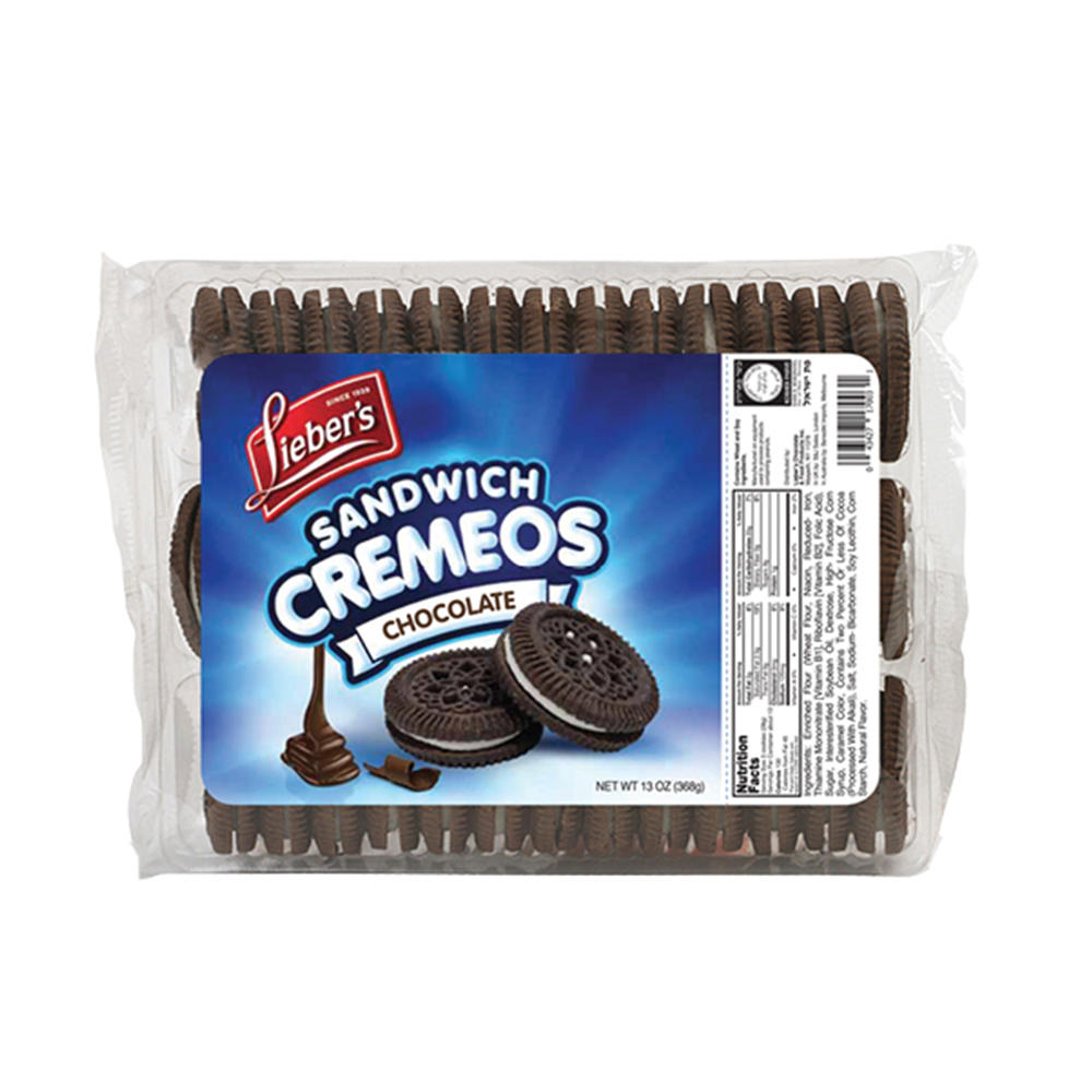Lieber's Kosher Chocolate Sandwich Cookies, 13 oz