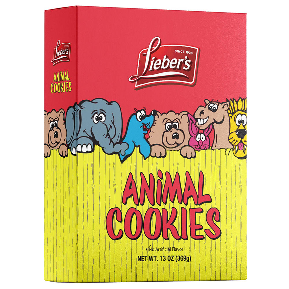 Lieber's Kosher Animal Cookies, 13 oz