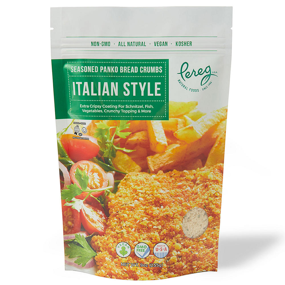 Pereg Kosher Italian Style Seasoned Panko Bread Crumbs, 9 oz