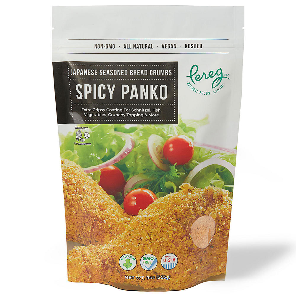 Pereg Kosher Japanese Style Seasoned Spicy Panko Bread Crumbs, 9 oz
