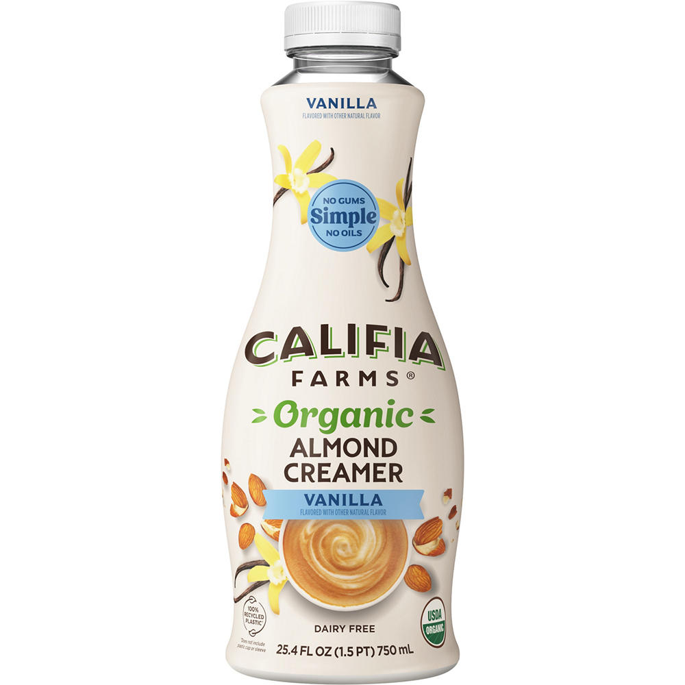 Califia Farms Organic Almond Milk Creamer - Vanilla, 25.4 oz