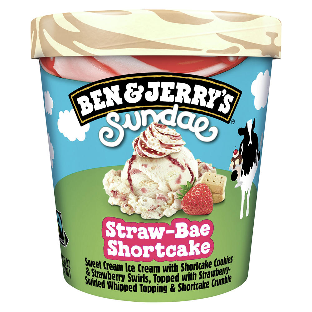 Ben & Jerry's Straw-Bae Shortcake Sundae Ice Cream, 14.4 oz