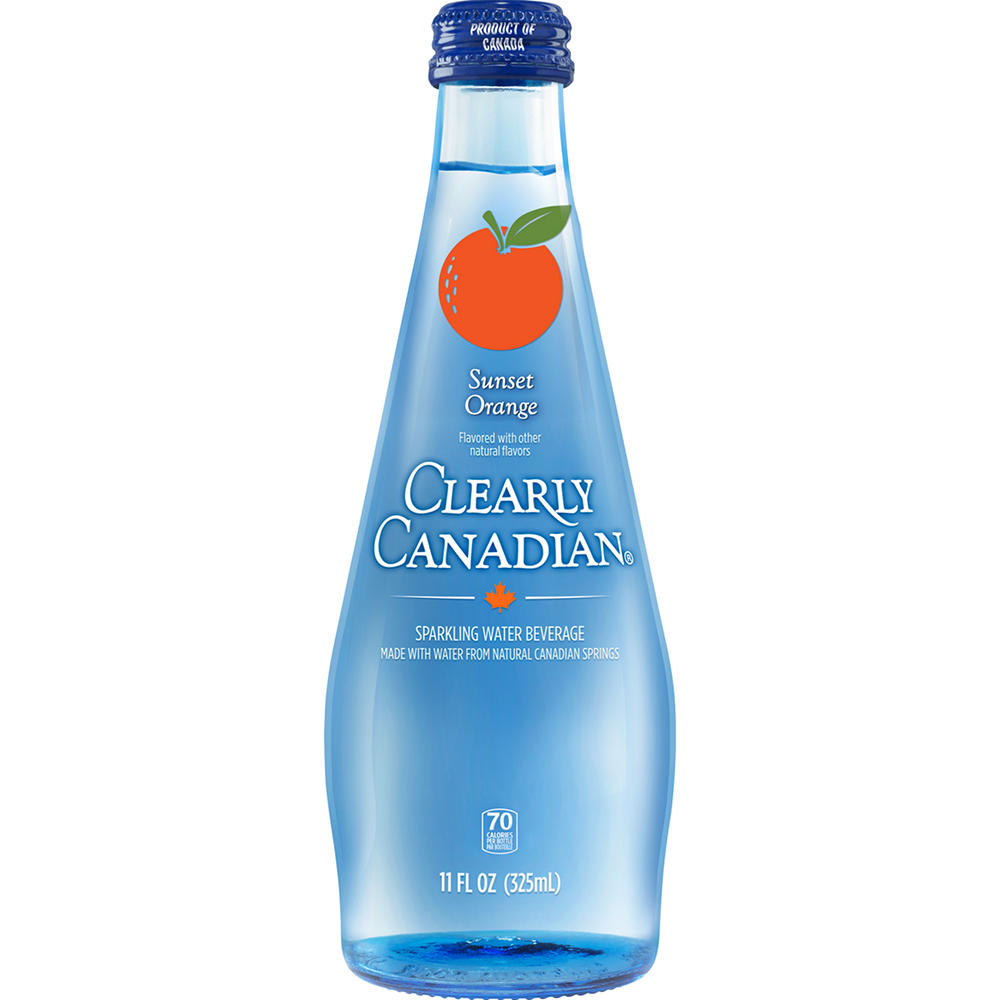 Clearly Canadian Sunset Orange Sparkling Water, 11 oz