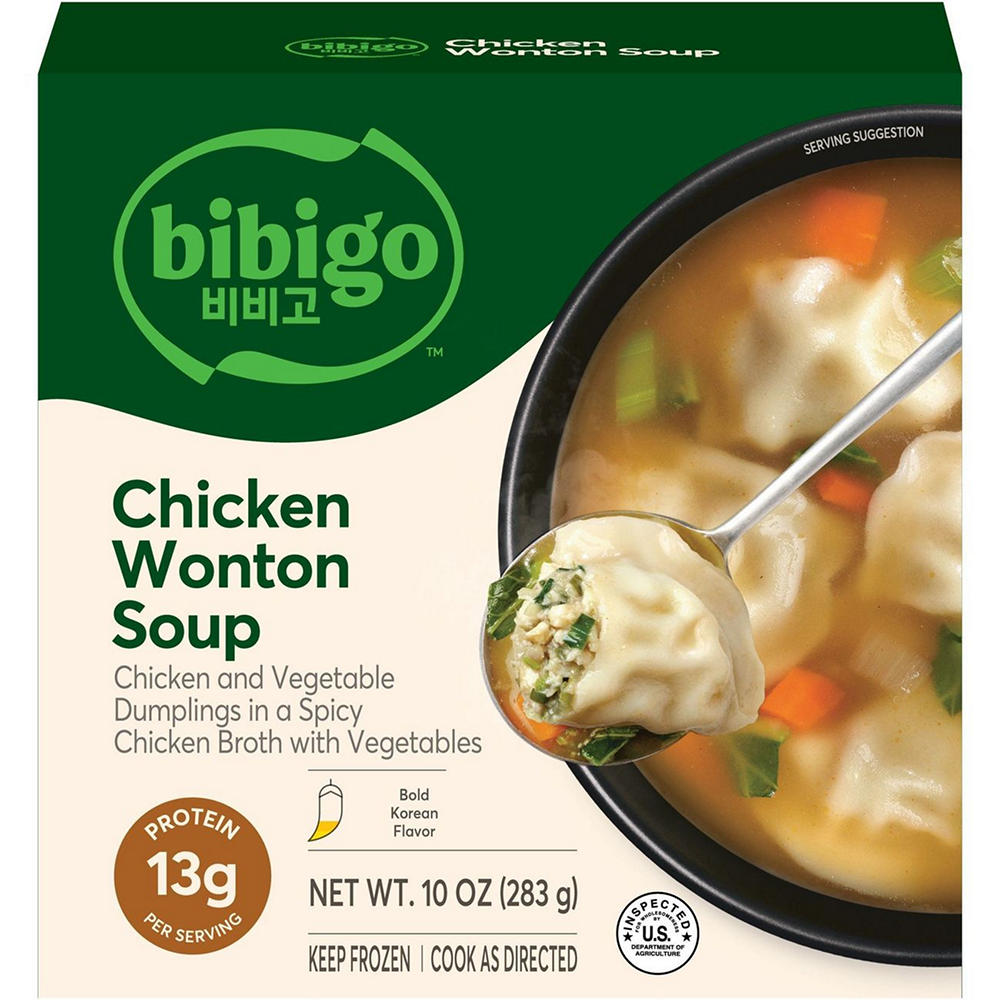 bibigo Frozen Chicken Wonton Soup, 10 oz
