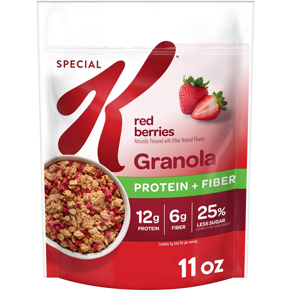 Kellogg's Special K Protein + Fiber Red Berries Granola , 11 oz