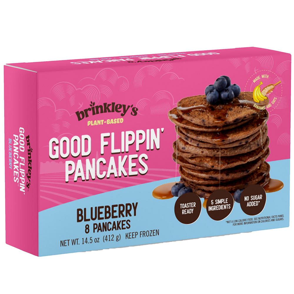 Brinkley's Plant Based Good Flippin' Pancakes - Blueberry, 8 ct