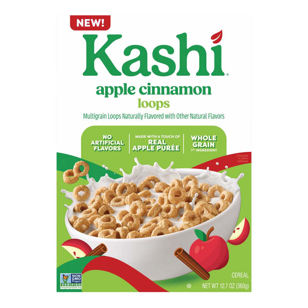 Kashi Apple Cinnamon Loops Cereal, 12.7 oz