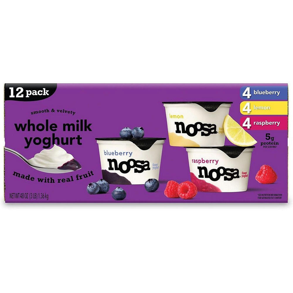 Noosa Whole Milk Yoghurt Variety Pack, 12 ct