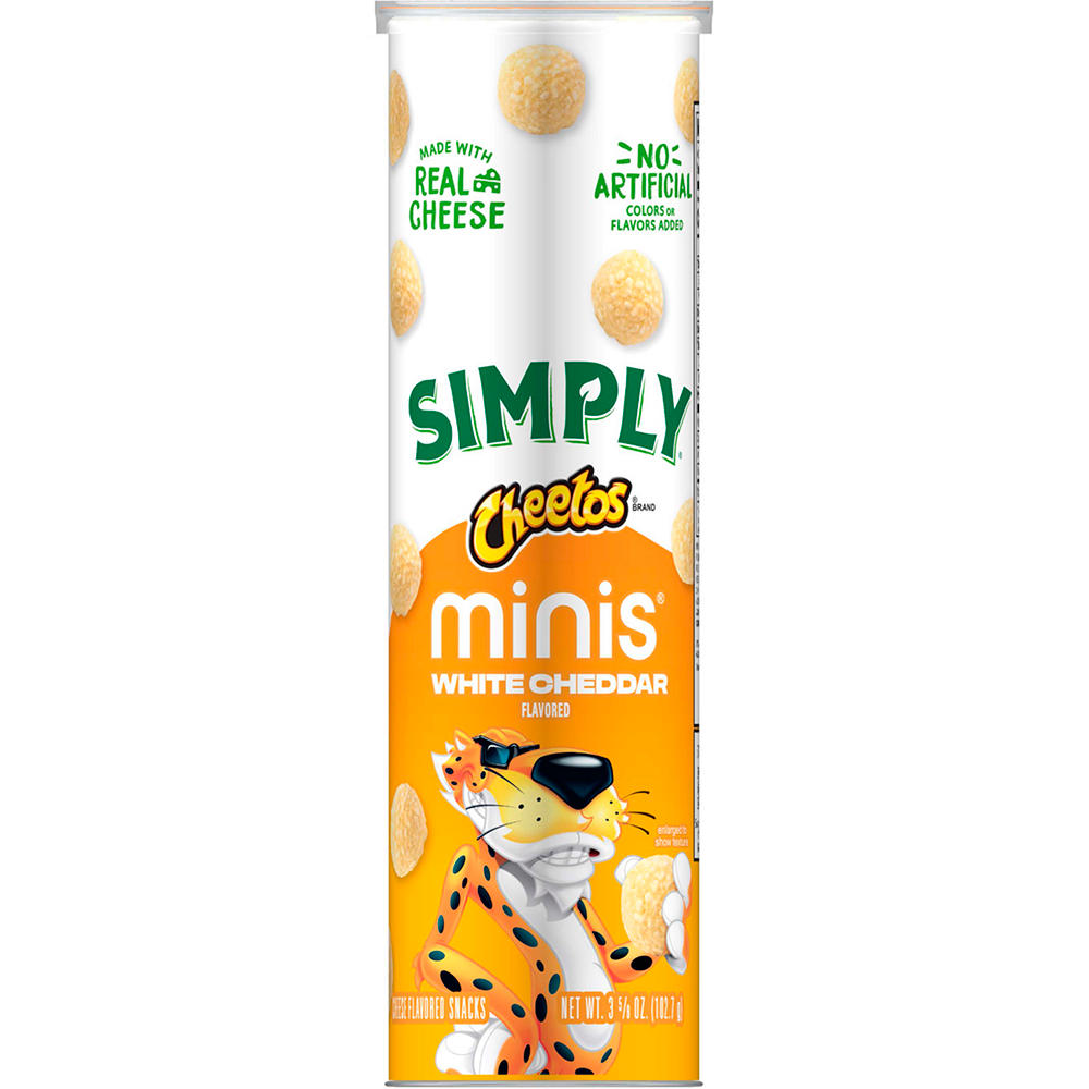 Cheetos Simply Minis White Cheddar Cheese Snacks, 3.6 oz