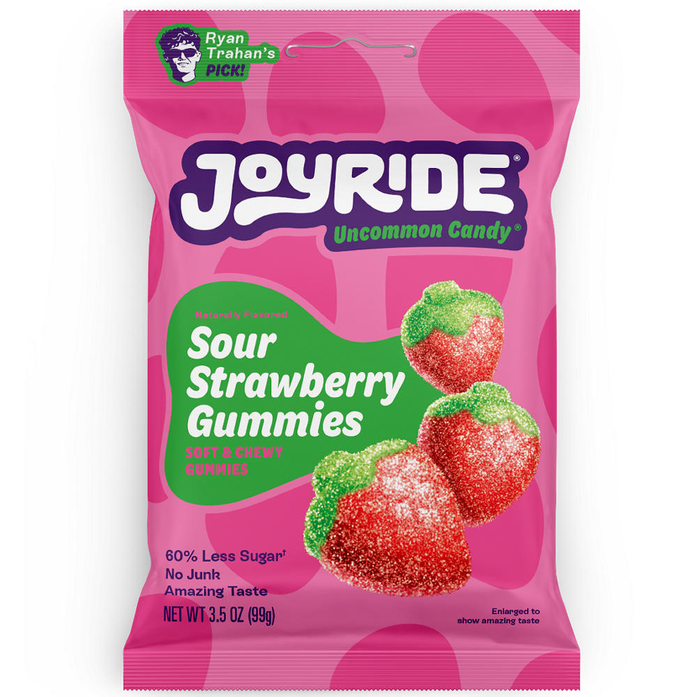 Joyride Sour Strawberry Gummies, 3.5 oz