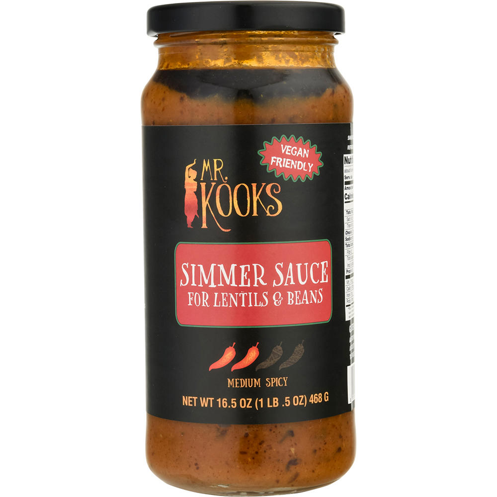 Mr. Kooks Lentil & Bean Simmer Sauce, 16.5 oz