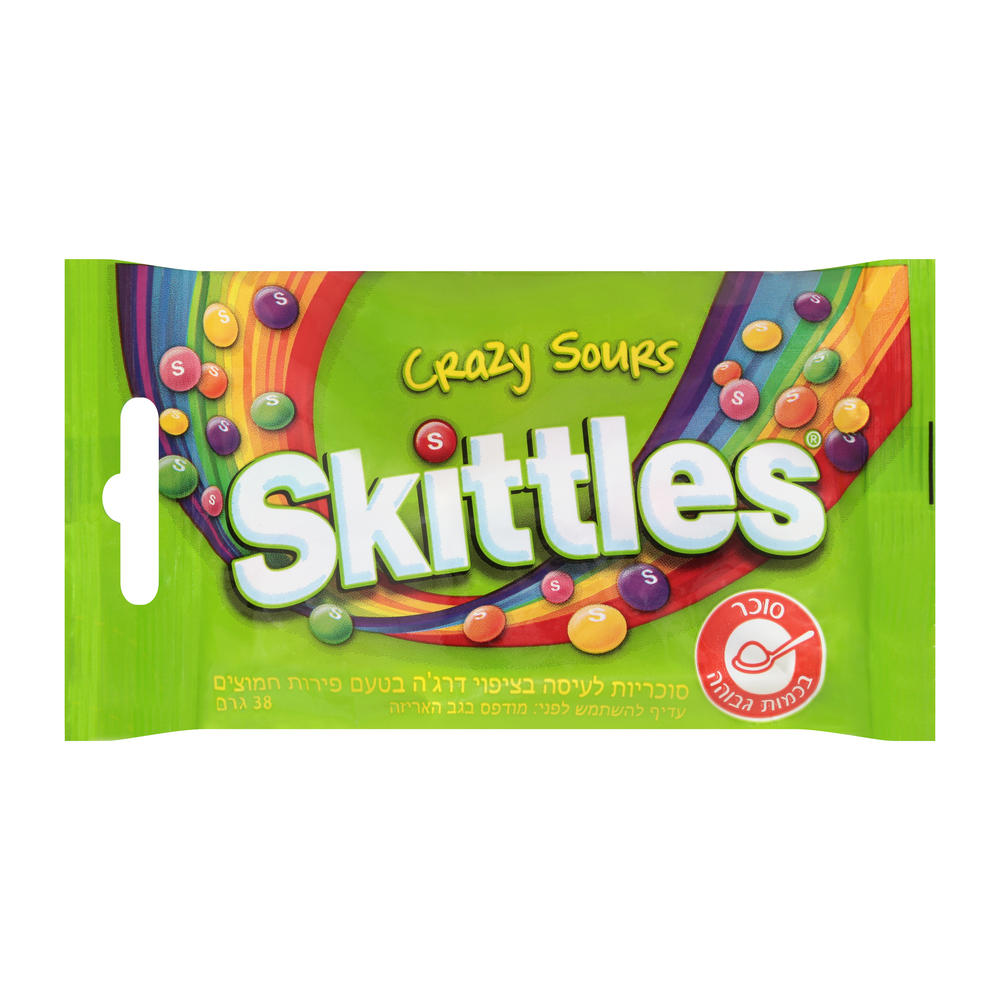 Skittles Kosher Crazy Sours Candy, 1.35 oz
