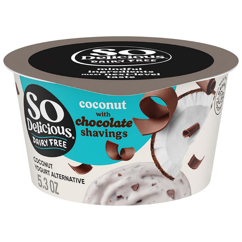 So Delicious Dairy Free Coconutmilk Yogurt  - Coconut with Chocolate Shavings, 5.3 oz